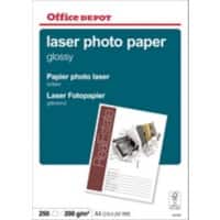 Office Depot Laser Photo Paper A4 200 gsm White 250 Sheets