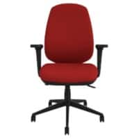 Energi-24 Synchro Tilt Ergonomic Office Chair with Adjustable Armrest and Seat Air-Care Red