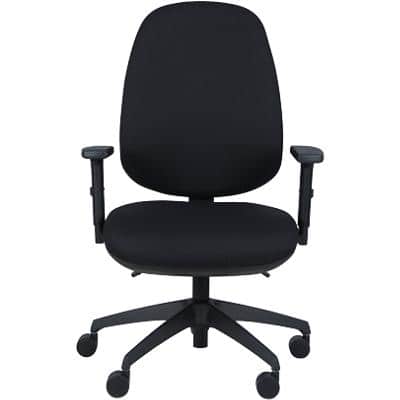 Energi-24 Synchro Tilt Ergonomic Office Chair with Adjustable Armrest and Seat Air Care Black
