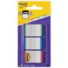 Post-it Index Strong Filing Tabs 25.4 x 38.1 mm Assorted Green Blue Red 22 x 3 Pack