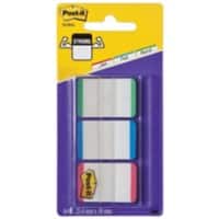 Post-it Index Flags Assorted Plain Special format 3 Packs of 22 Strips