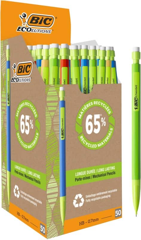 BIC Matic Mechanical Pencil  -   HB Black Ecolutions Pack of 50