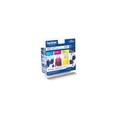 Brother LC980 Original Ink Cartridge Black, Cyan, Magenta, Yellow Pack of 4 Multipack