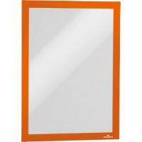 DURABLE Wall Mountable Magnetic Infoframe DURAFRAME Self-Adhesive A4 236 x 323 mm Orange Pack of 2