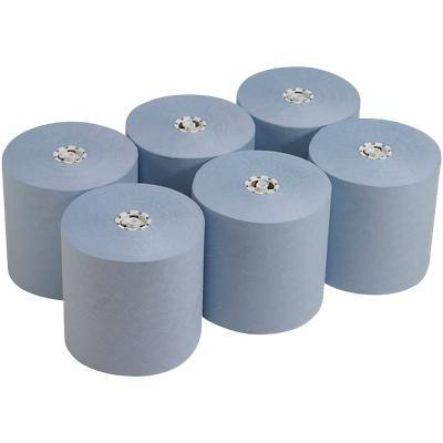 Scott Hand Towels 6692 1 Ply Rolled Blue 6 Rolls of 1400 Sheets
