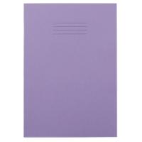 Exercise Books A4 Ruled 80 Pages Purple 210 (W) x 297 (H) mm Pack of 50