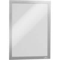 DURABLE Display Frame DURAFRAME Self-Adhesive A4 Silver Pack of 2