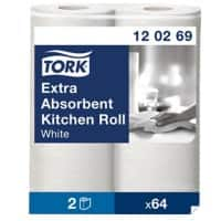 Tork Kitchen Roll 2 Ply 2 Rolls of 64 Sheets