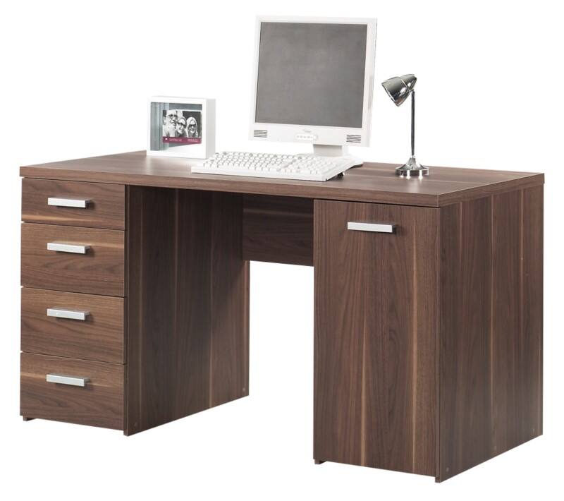 Workstation Desktop Executive Walnut 602 x 1,450 mm