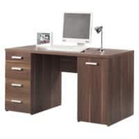 Workstation Desktop Executive Walnut 602 x 1,450 mm