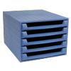 Exacompta Drawer Unit 221101D Polypropylene Cobalt Blue 28.4 x 38.7 x 21.8 cm
