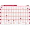 Viking Annual Planner 2024, 2025 Landscape Red English 91 x 61 cm