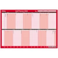Viking Staff  Planner 2026 Yearly English 91 (W) x 61 (H) cm Red