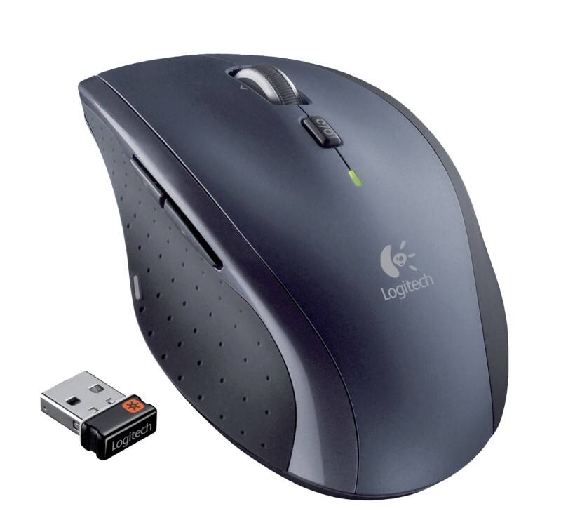 Logitech Wireless Ergonomic Mouse M705 Laser For Right-Handed Users With USB-A Nano Receiver Black