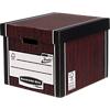 Bankers Box Premium Presto Tall Archive Boxes Woodgrain 303(H) x 342(W) x 400(D) mm Pack of 10