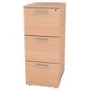 Realspace Filing Cabinet with 3 Lockable Drawers 490 x 550 x 1072mm Beech