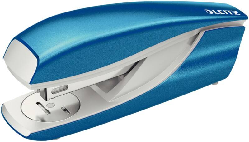 Leitz NeXXt WOW Stapler 5502 Half Strip Blue 30 Sheets 24/6, 26/6 Metal
