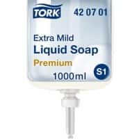 Tork S1 Extra Mild Hand Soap Liquid White 420701 1 L Pack of 6