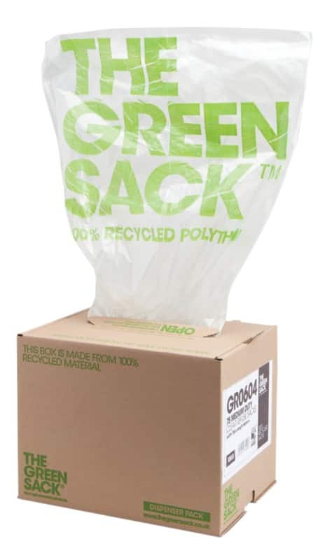 Green Sack Medium Duty Bin Bags 80 L Transparent PE (Polyethylene) 24 microns Pack of 75