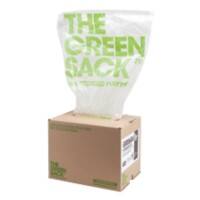 Green Sack Medium Duty Bin Bags 80 L Transparent PE (Polyethylene) 24 Microns Pack of 75