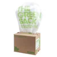 Green Sack Heavy Duty Bin Bags 15 L White PE (Polyethylene) 20 Microns Pack of 300