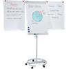 Franken Freestanding Flipchart Easel with Adjustable Height ECO Mobil 68 x 105 cm Grey