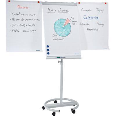 Franken Freestanding Flipchart Easel with Adjustable Height ECO Mobil 68 x 105 cm Grey