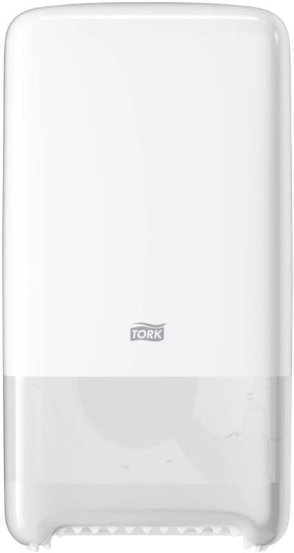 Tork T6 Midi Toilet Roll Dispenser Plastic White