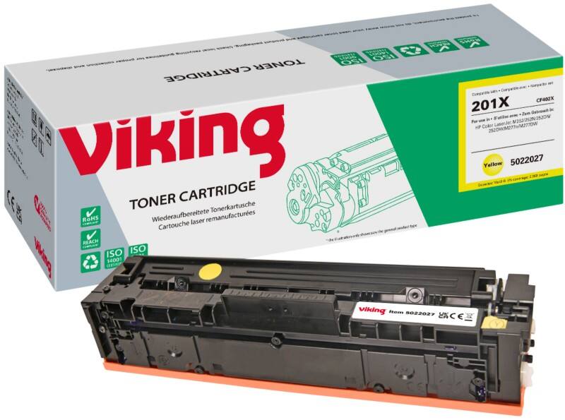 Viking 201X Compatible HP Toner Cartridge CF402X Yellow