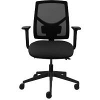 Niceday basic tilt ergonomic office chair with armrest online and adjustable seat mosil bonded leather black