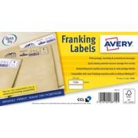 Avery FL08 Franking Labels Self Adhesive 155 x 40 mm White 500 Sheets of 2 Labels