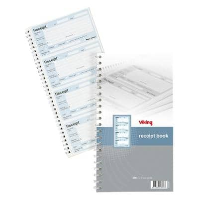 Viking Receipt Book Special format Perforated 400 Sheets