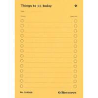 Office Depot Things To Do Today pad A4 80 gsm Ruled 40 Sheets Pack of 5
