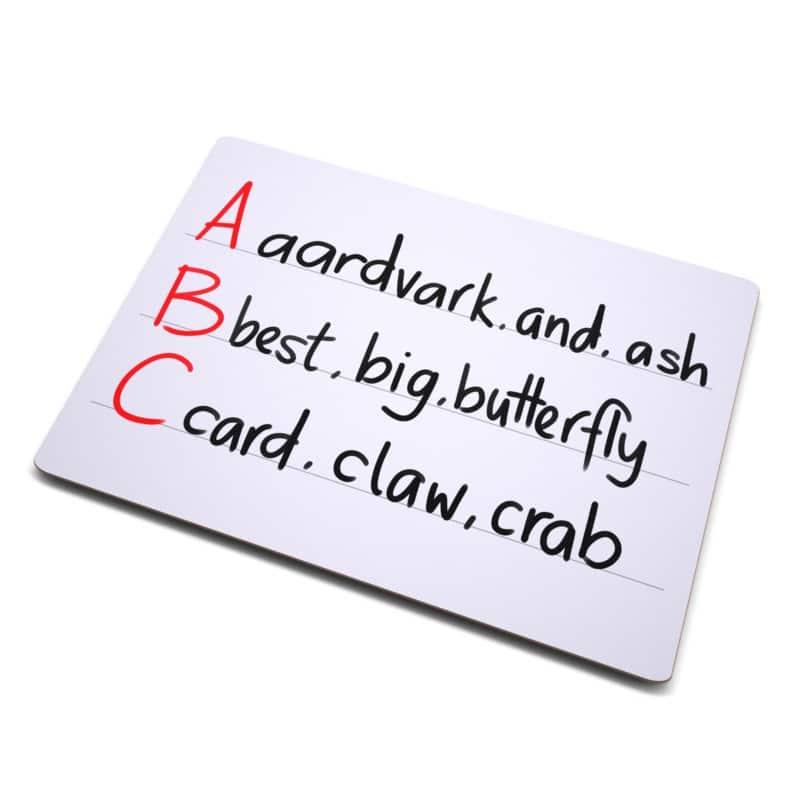 Show-me Dry Erase Board Double Sided 29.7 (W) x 29 (H) cm Pack of 30