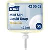 Tork Premium Mild Mini Hand Soap Liquid Fresh Scent S2 Light Yellow 420502 475 ml