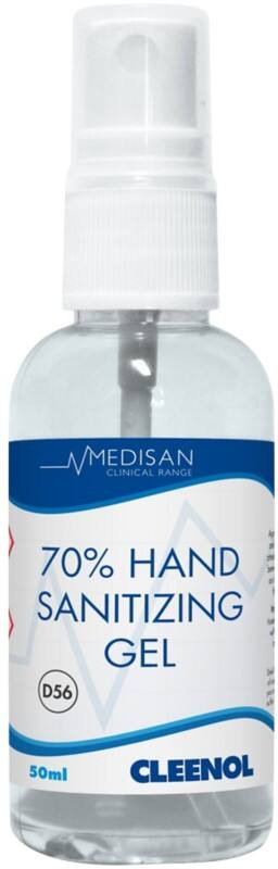 Cleenol Medisan Hand Sanitizing Gel Alcohol Based 50ml