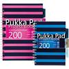 Pukka Pad Project Book A4 Ruled Pink 200 Sheets