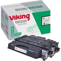 Viking 05X Compatible HP Toner Cartridge CE505XD Black Pack of 2 Duopack
