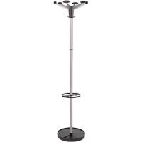 Alba Coat Stand PMSEV 38 x 355 x 1720mm Silver Grey