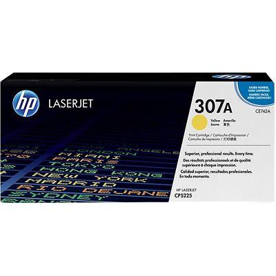 HP 307A Original Toner Cartridge CE742A Yellow