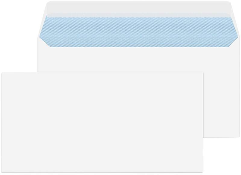 Viking Envelopes Plain DL 220 (W) x 110 (H) mm Adhesive Strip White 90 gsm Pack of 50