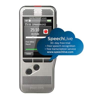 Philips Digital Voice Recorder PocketMemo DPM6000 Silver