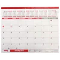 Viking Desk Calendar 2026 1 Month per page English 55 (W) x 43 (H) cm White