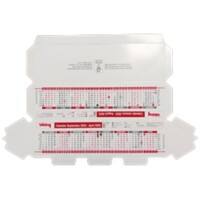 Viking Desk Calendar 2026, 2027 English 28 (W) x 8 (H) cm Red, White
