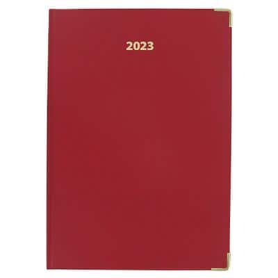 Viking Diary A4 2023 1 Day per page Portrait Red 21.5 x 30.5 cm