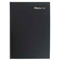 Viking Diary 2025 A4 1 Day on 2 pages Black 5108589