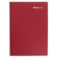 Viking Diary 2025 1 Day per page English 15.2 (W) x 21.5 (H) cm Red