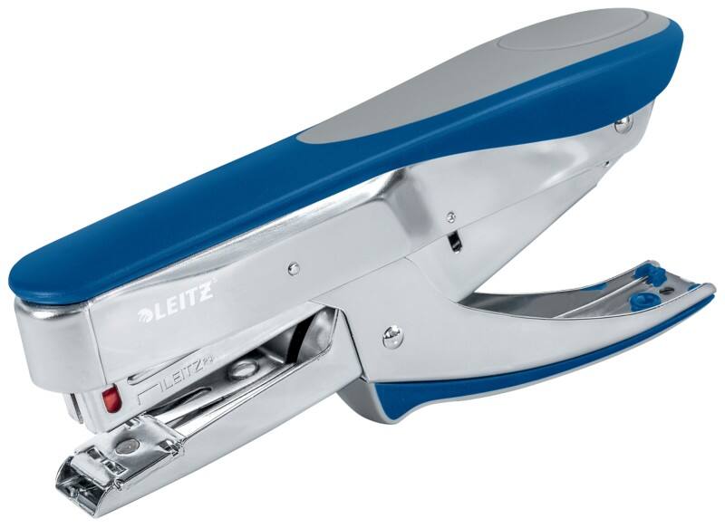 Leitz Plier Stapler 55480033 Full Strip Silver, Blue 30 Sheets 24/6, 26/6 Metal, Plastic