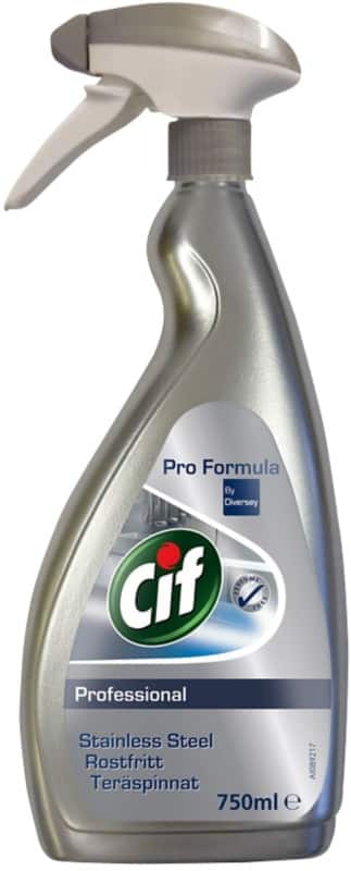 Cif Professional Stainless Steel and Glass Cleaner 750ml