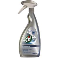 Cif Professional Stainless Steel and Glass Cleaner 750ml